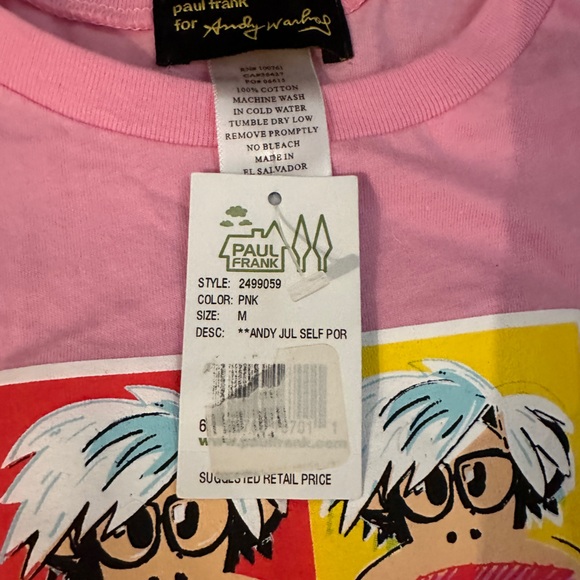 Vintage Paul Frank for Andy Warhol size kids M NWT 2004 - Picture 10 of 10